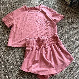 Pink Two-Piece Lounge Set